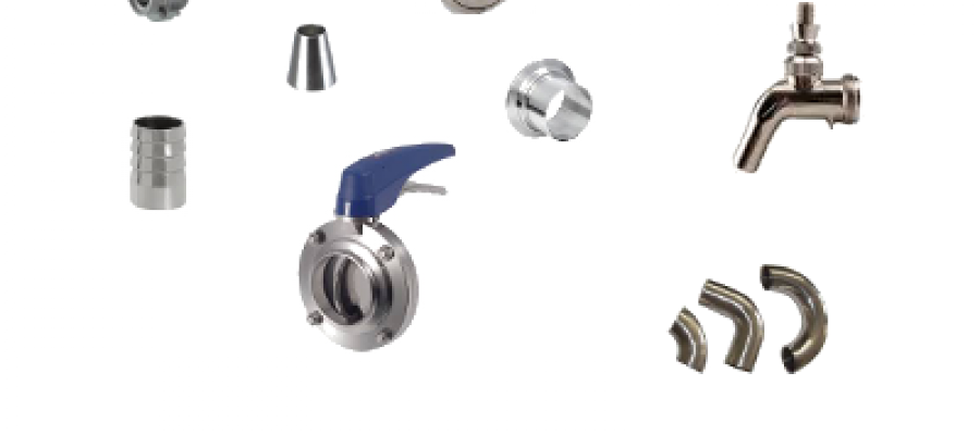 Dairy Fittings από Ανοξείδωτο Χάλυβα